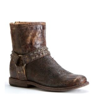 FRYE WOMEN'S PHILLIP STUDDED HARNESS BOOTS